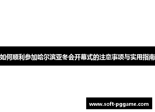 如何顺利参加哈尔滨亚冬会开幕式的注意事项与实用指南